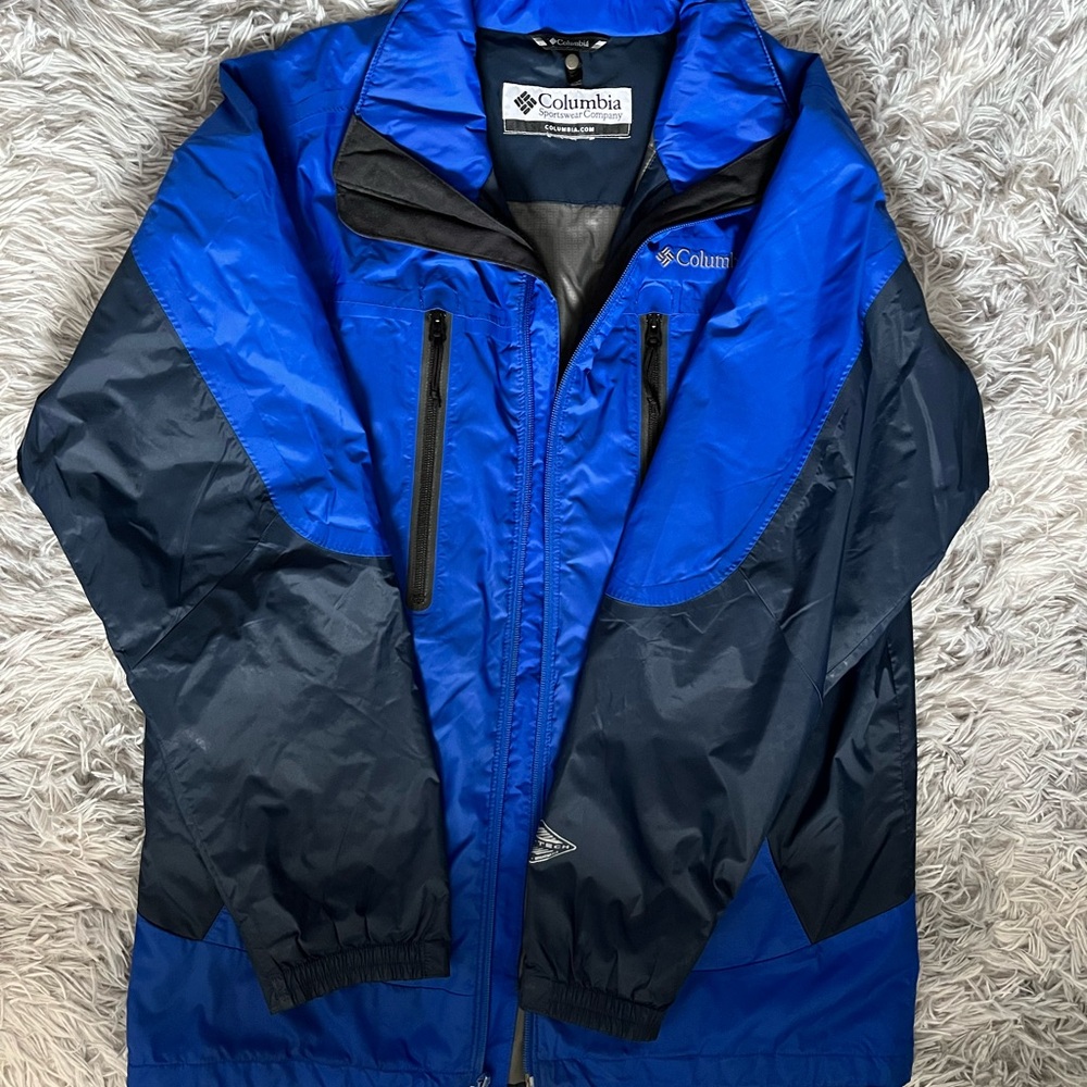 Columbia Blue and Black Outdoor Jacket